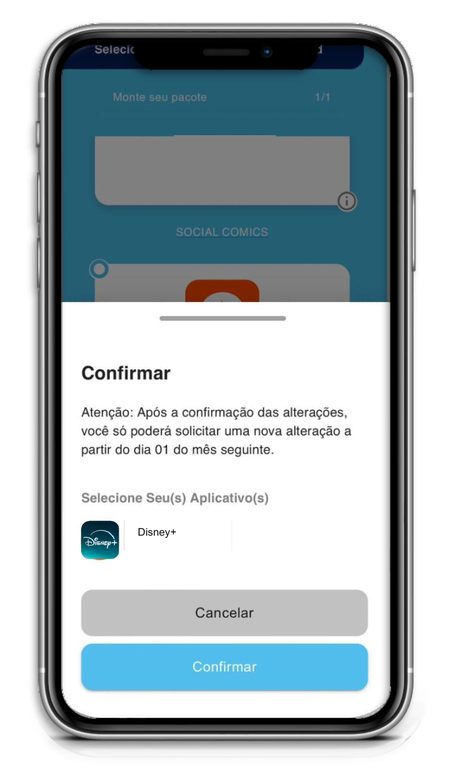 Confira o SMS recebido