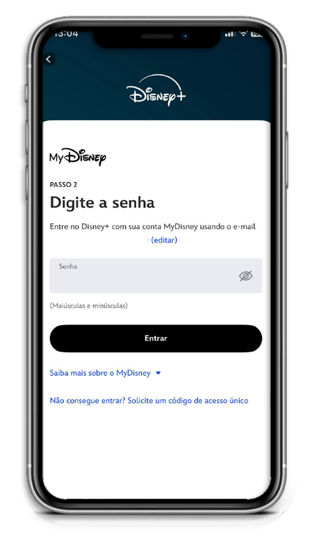 Entre com sua senha