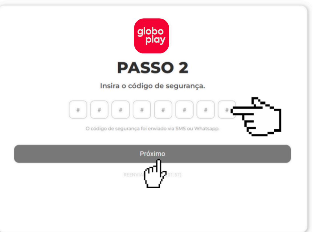 Valide o código recebido