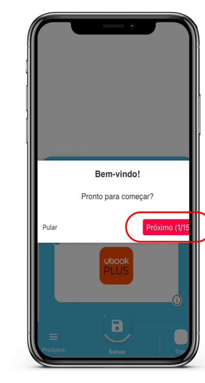 Digite o código no portal